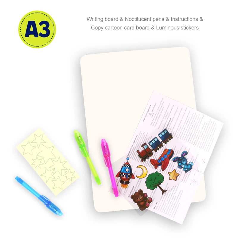 Набор для рисования с носветильник том в темноте волшебная доска детские игрушки