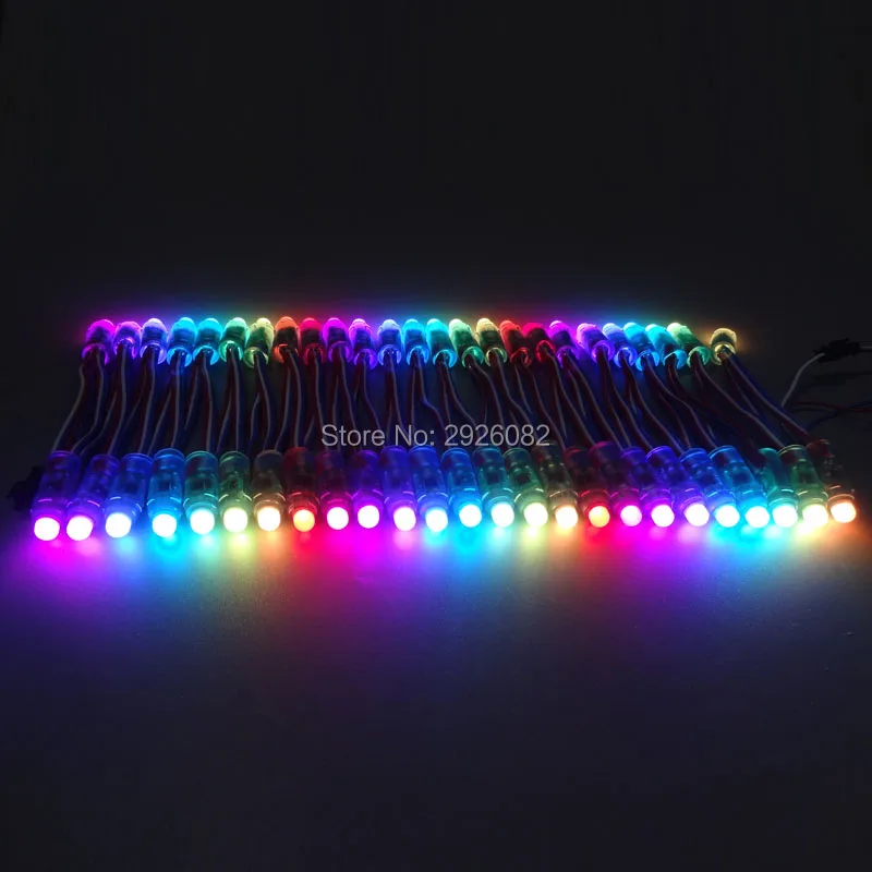 Пиксельная Светодиодная лента WS2811 18awg 100 шт./струна 12 В модифицируемая rgb мм с