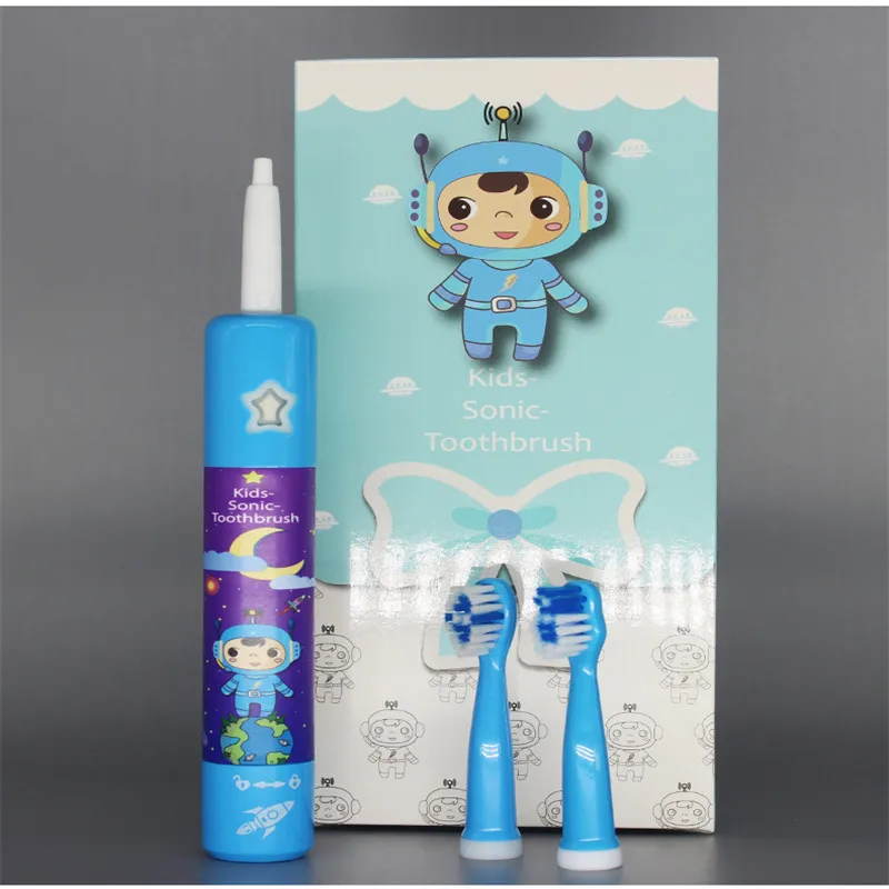 Детская электрическая зубная щетка с usb-зарядкой звуковая dupont насадкой розовая