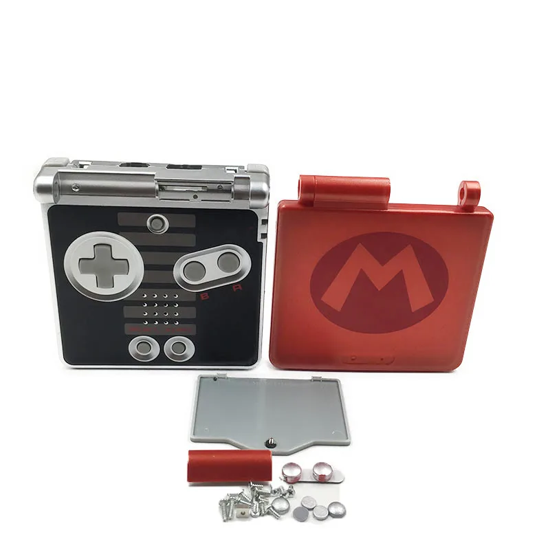 

6 шт. красно-серебристый корпус чехол Замена для Nintendo Gameboy Advance SP GBA SP