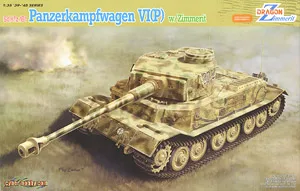 Модель в масштабе 1/35 дракон 6797 Pz.Kpfw.VI (P) Тигровая колесница P Zimeri Антимагнитная
