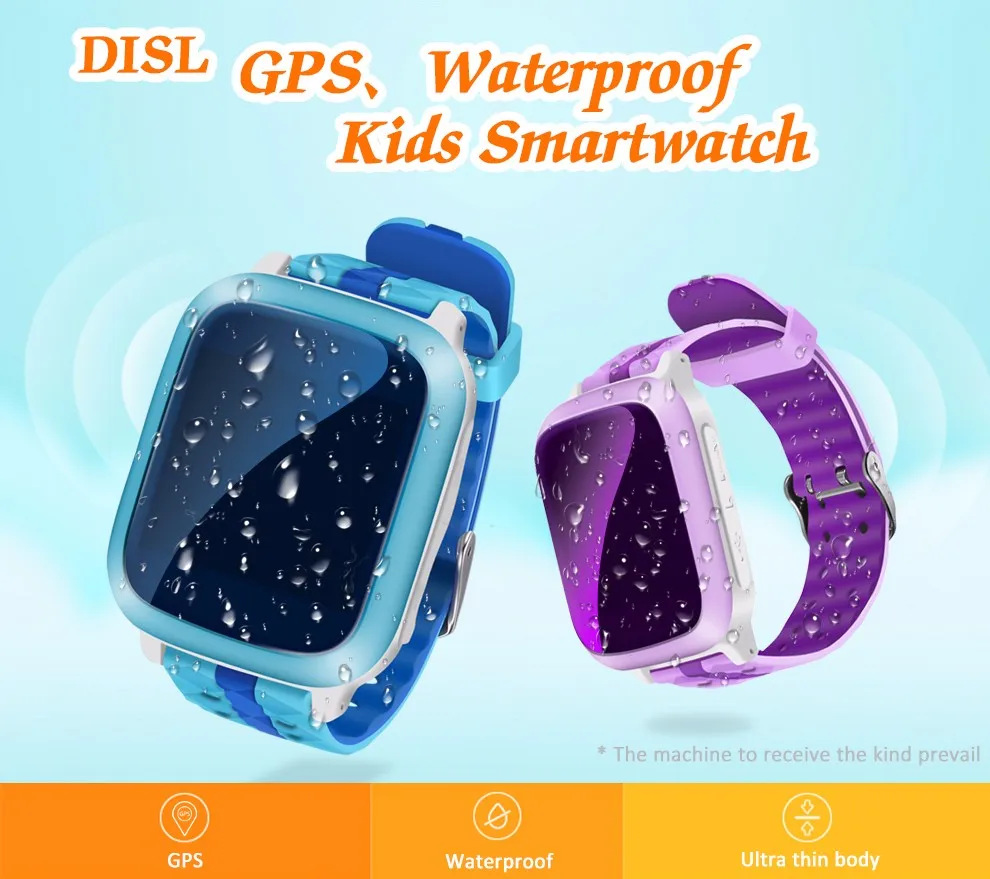 GPS позиционирование водонепроницаемые смарт детские часы анти-потерянный SOS