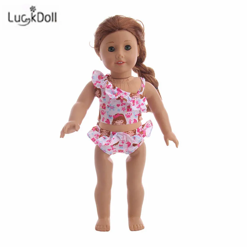 Модный Купальник LUCKDOLL размер 18 дюймов американский 43 см Детская кукла аксессуары
