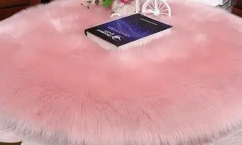pink MUZZI Пушистый Ковер в форме цветка, ковер из искусственного меха, ковер для детской комнаты, Длинные Плюшевые коврики для спальни, мохнатый ковер - Цвет: pink