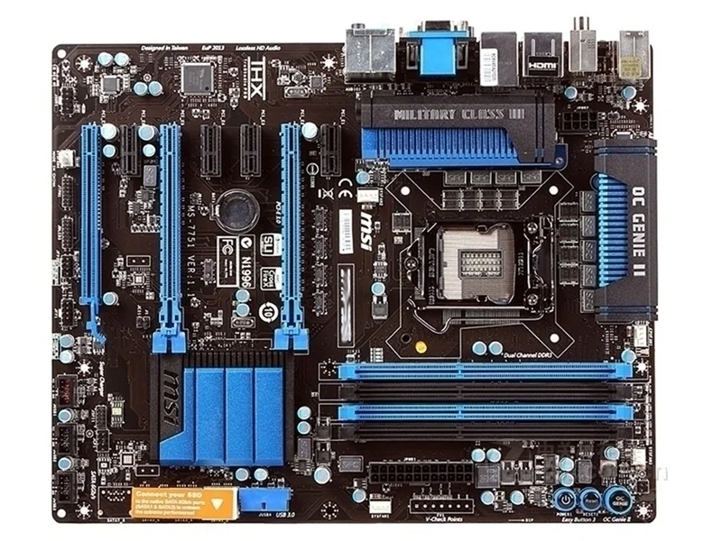 Оригинальная материнская плата MSI для настольных ПК DDR3 LGA 1155 32 ГБ USB3.0 USB2.0 SATA3
