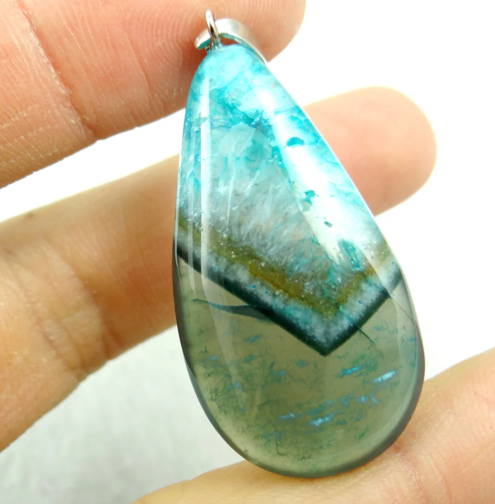 Бразилия подвеска Агат Натуральный Камень капли воды geode onyx Шарм 10 шт для DIY