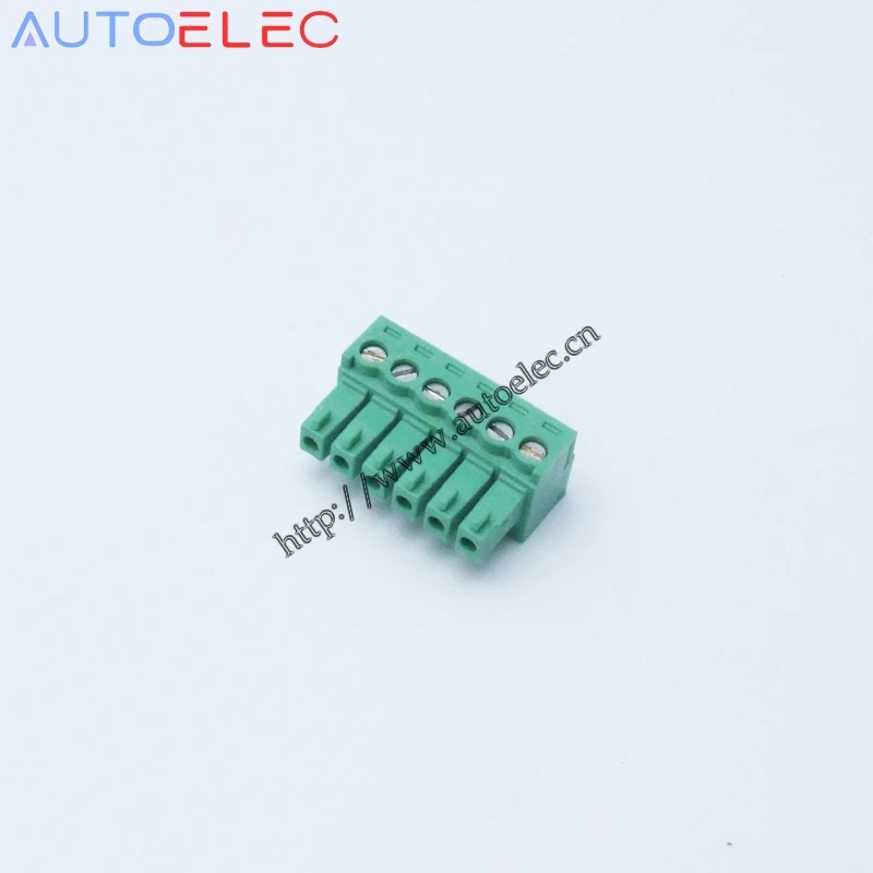 

100pcs/lot 3.5mm pitch 6Poles pcb terminal blocks KF2EDGK PCB Female Pluggable connector 6 positions MC1.5/6 -ST-3.5 1840405