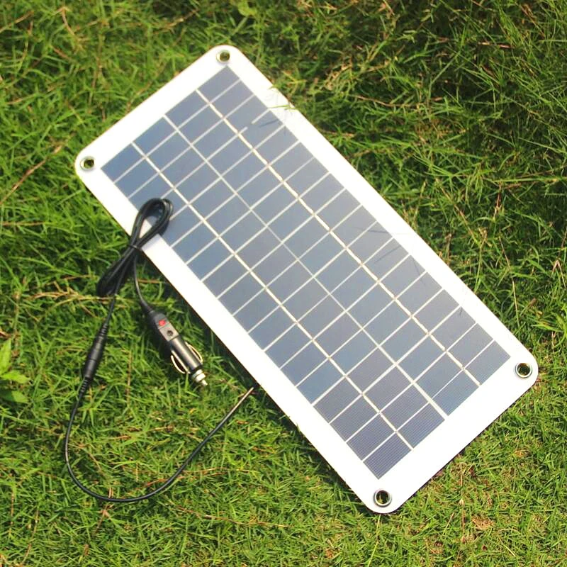 spesifikasi Hot 10.5 W 18 V Solar Panel Charger Untuk 12 V Baterai Charger Sel Surya Portabel Charger Untuk Mobil/Boat/Motor 2 PCS/Lot Gratis Pengiriman