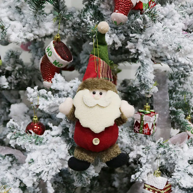 Short Santa Claus Милое Рождественское украшение, сидящая длинная ножка, без лица, кукла эльф, украшения для дома, подарок на год для детей - Цвет: Short Santa Claus
