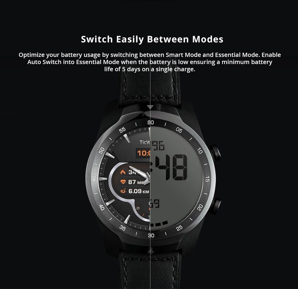 Ticwatch Pro Bluetooth Смарт часы gps часы IP68 водонепроницаемый Поддержка NFC платежей/Google Assistant носить ОС Google