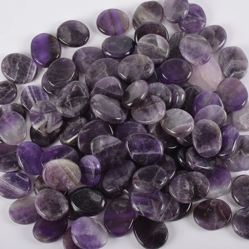 Оздоровительный массажный камень с аметистом пальмовым камнем 7 шт./компл. 30*22 SPA