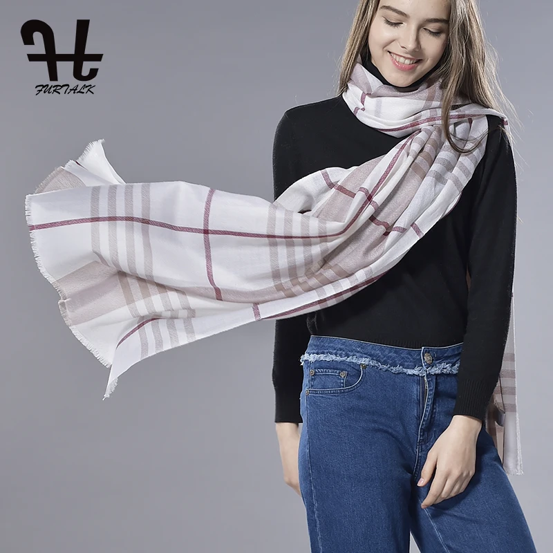 Furtalk Плед Теплые Мягкие Элегантные Кашемир Чувствовать Себя Шарф Обруча Унисекс