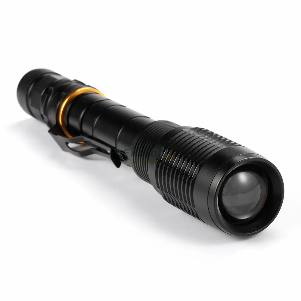 Высокий яркий Zoomable XM-L T6 светодиодный светильник 5-Mode 18650 фонарь Zoom лампа светильник