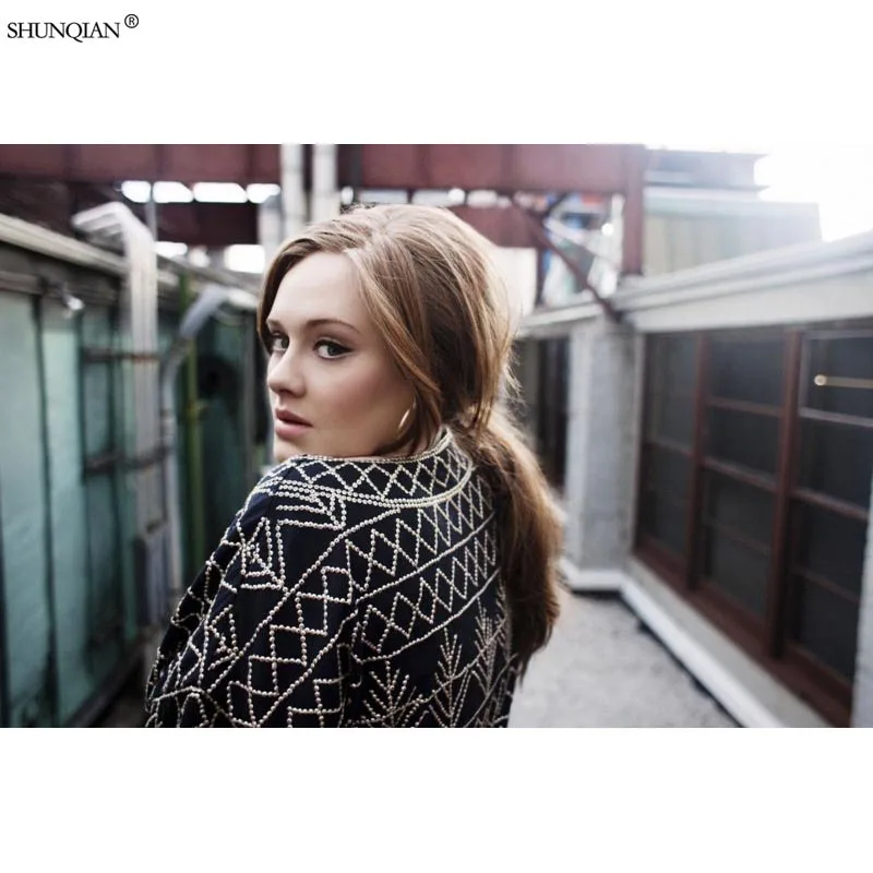 Adele постер из шелковой ткани печать плаката ткань плакат пользовательские Атлас