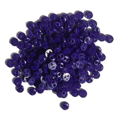 Violet Упаковка из 100) Мини пуговицы 4 мм круглые крошечные пуговицы для скрапбукинга украшения детской одежды - Цвет: Violet
