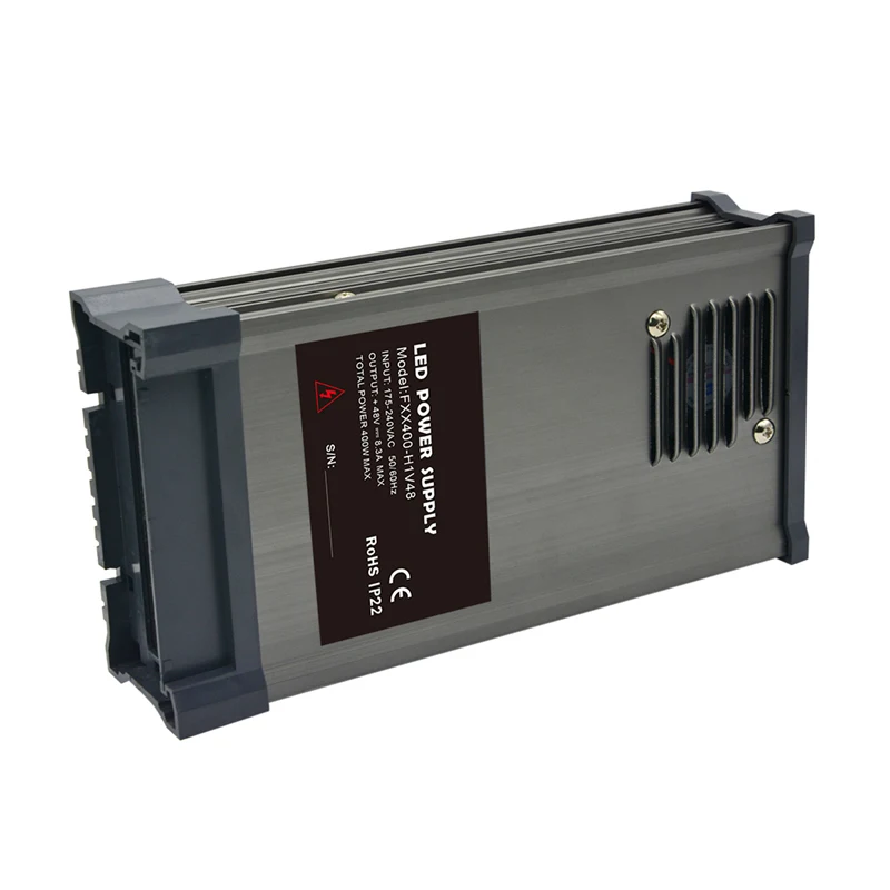 with no Logo SANPU SMPS 48V импульсный источник питания 400W 8A постоянное напряжение 220V 230V AC-DC преобразователь трансформатора 48VDC светодиодный водонепроницаемый драйвер - Цвет: with no Logo