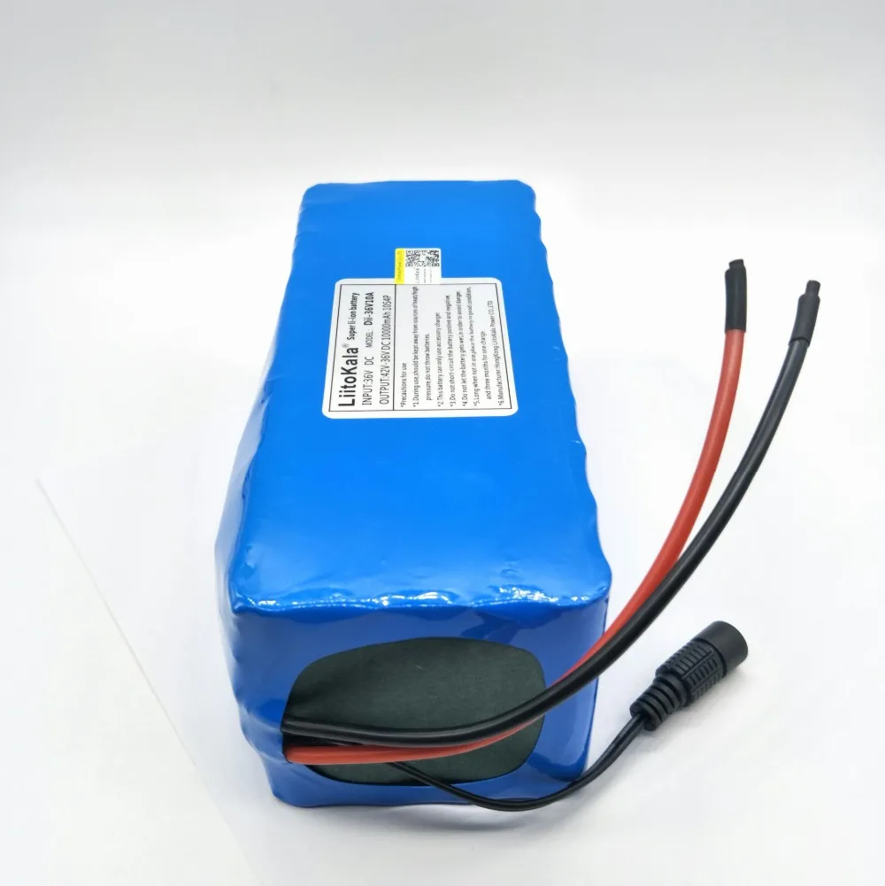 HK liitokala 36 V 10ah литий-высокомощный аккумулятор массовый пакет+ не включает 42 v 2A chager