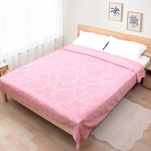 Light Pink Летнее воздухопроницаемое одеяло, покрывало, одеяло, покрывало для кровати, домашний текстиль, подходящее тонкое покрывало - Цвет: Light Pink
