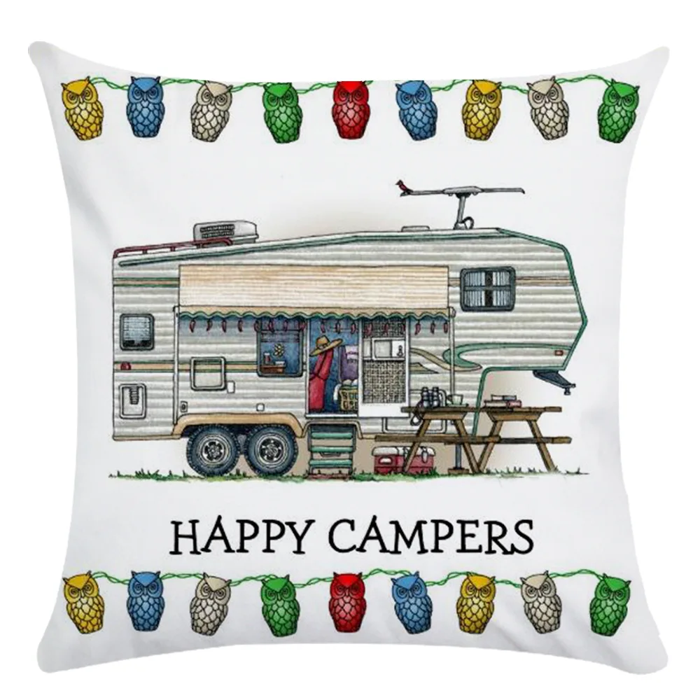 Счастливые туристы чехол для подушки с принтом Короткие Плюшевые ботинки