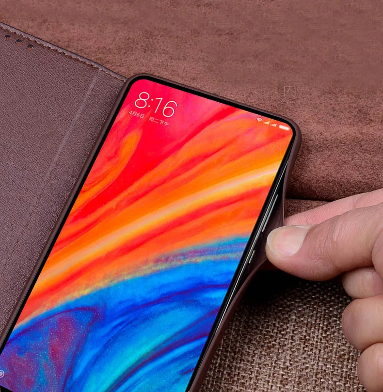 Для Xiaomi Redmi Note 7 чехол из натуральной кожи откидная крышка ТПУ ударопрочный для