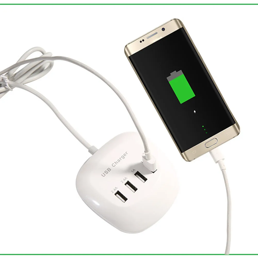 4 зарядная станция с портами USB Hub 5 V 1A/2.4A быстрое зарядное устройство usb разъем