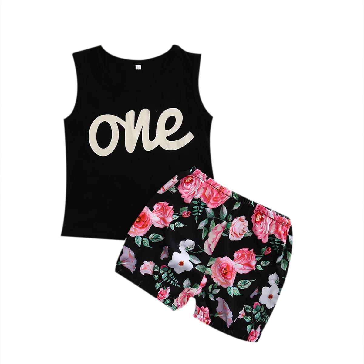 В наличии в США кружевная футболка без рукавов с принтом цифр для маленьких