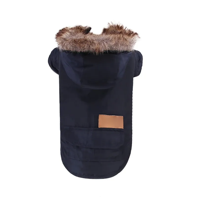 Костюм для домашних собак зимние теплые парки одежда маленьких пуховое пальто