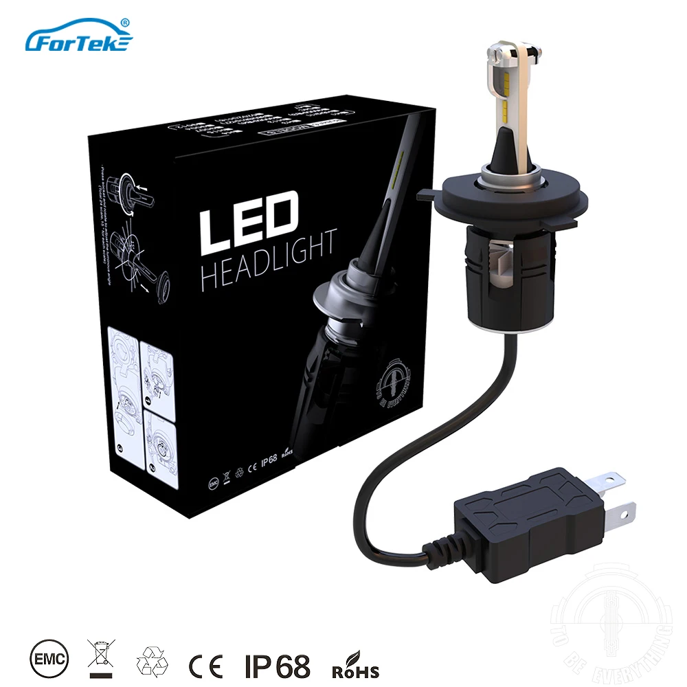 Автомобильные светодиодсветодиодный фары FORTEK комплект для преобразования все в