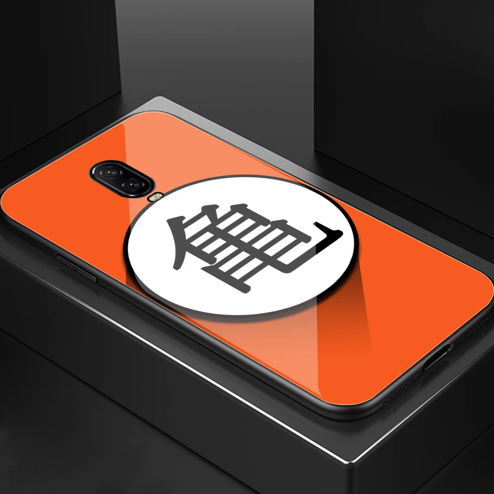 Чехол для OnePlus 7 pro Чехол Dragon Ball One Plus 6 t стеклянная задняя крышка чехол для телефона чехол для 1+ 6 OnePlus 6 t 6 7 7 pro - Цвет: 01424