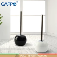 gappo toilet brush holders porcelain toilet brush bathroom hardware bathroom accessorie black white toilet brush set