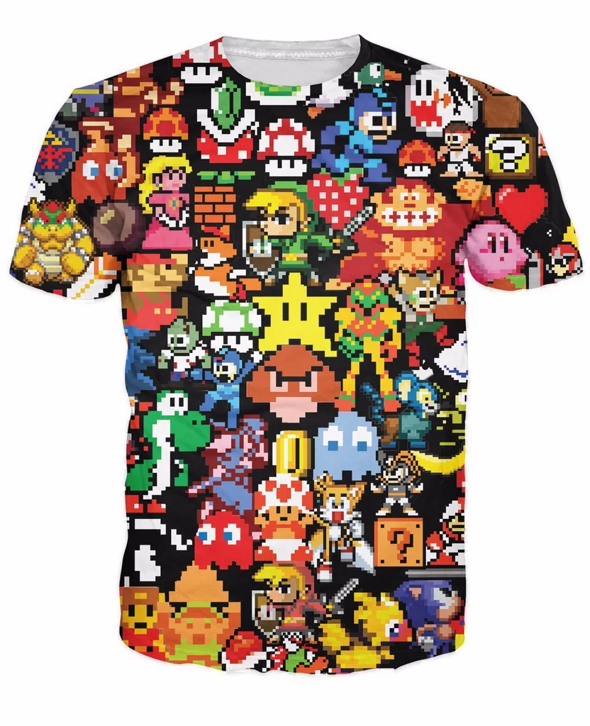 3D компьютерная живопись Мужская футболка с коротким рукавом о-образный вырез