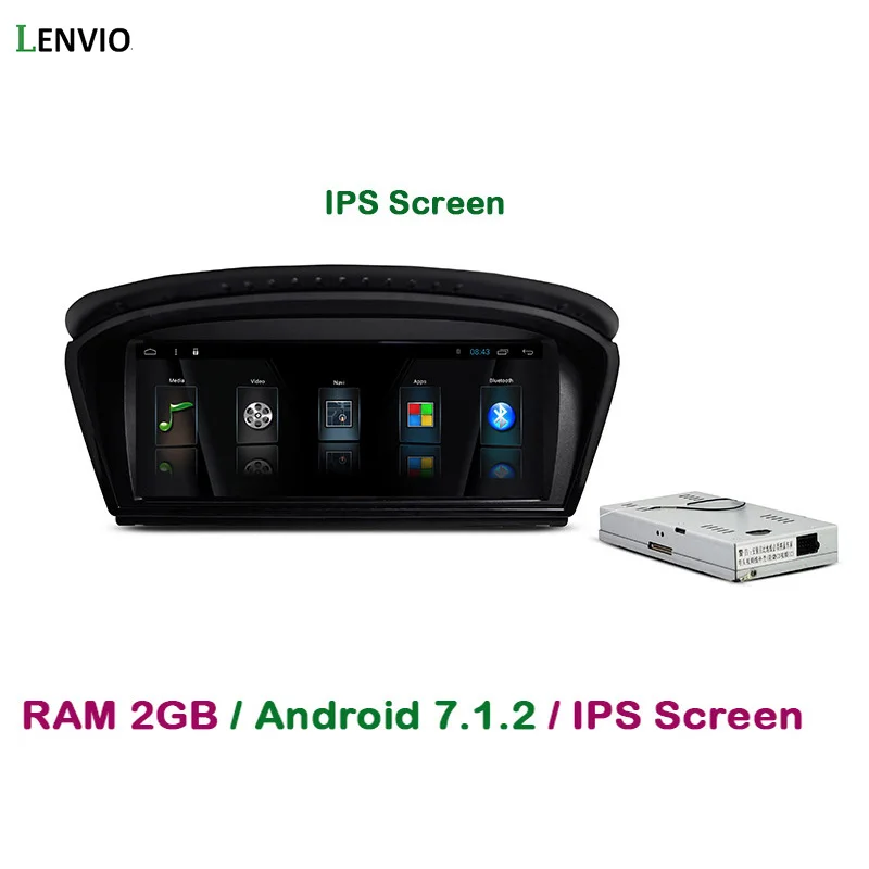 Автомобильный DVD плеер Lenvio 8 &quotIPS 2 Гб ОЗУ Android 7 1 GPS для BMW 5 серии E60 E61 E63 E64 2003 2008 2009 2010