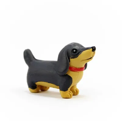 Распродажа~ 1 шт beagle/harrier/собака/щенок/Сказочный Садовый Гном/мох Декор террариума/ремесла/Бонсай/бутылка сад/домашний декор стола/r021-036 - Цвет: Оранжевый