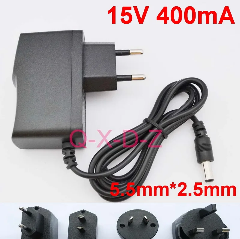 15V 400mA 1 шт 15V 200mA 300mA 400mA 500mA 600mA 700mA 800mA AC 100 V-240 V конвертер адаптер питания с переключением напряжения переменного тока 5,5 мм x 2,5 мм EU/US/UK AU - Цвет: 15V 400mA