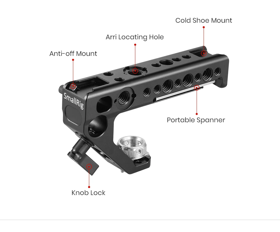 SmallRig универсальная ручка Arri с фиксацией верхней ручки с 15 мм зажимом для камеры Dslr клетка микрофон башмак крепление DIY-2165