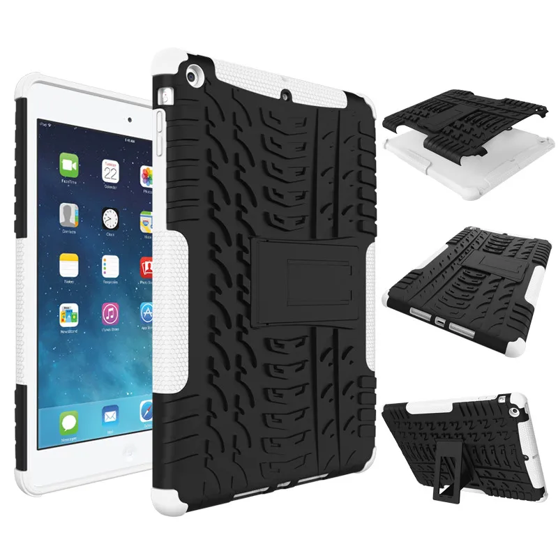 Сверхмощный ПК+ ТПУ ударопрочный защитный жесткий чехол для Apple iPad Air iPad 5 9,7 Стент чехол для планшета для iPad 5 A1474/A1475/A1476 чехол