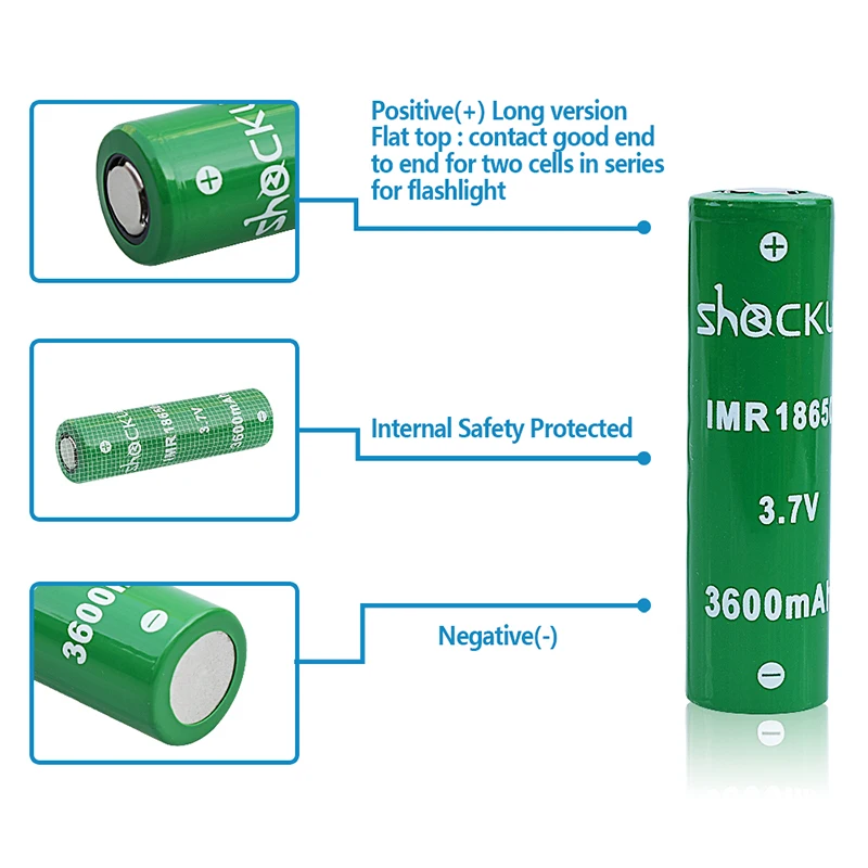 Shockli 18650 батарея 3600mAh 3500mAh 3 7 V литий-ионная аккумуляторная 30A литиевая для фонарей
