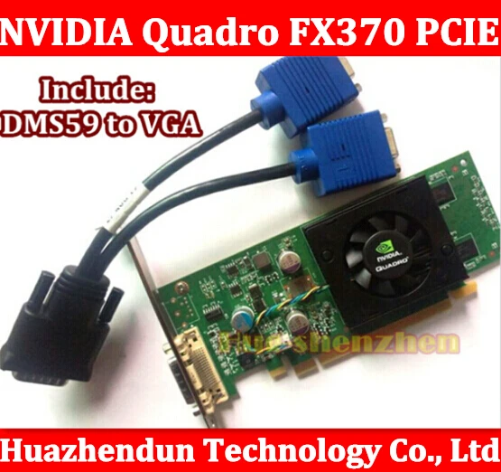 Оригинальная Высококачественная Видеокарта NVIDIA Quadro FX370 PCI E с фотокабелем FX 370