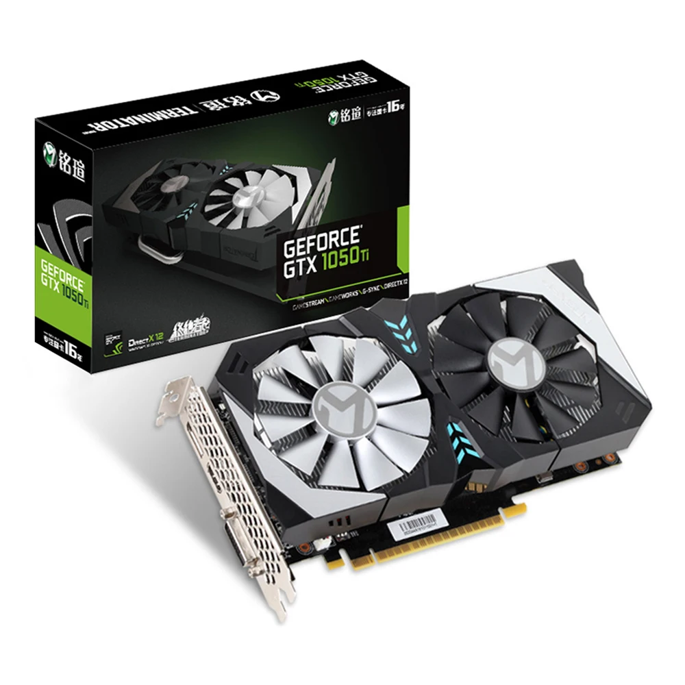 MAXSUN видеокарты gtx 1050 ti 4 GB NVIDIA GDDR5 128bit HDMI + DVI DP 7000 МГц 1291-1392 DirectX 12 1050ti игровая
