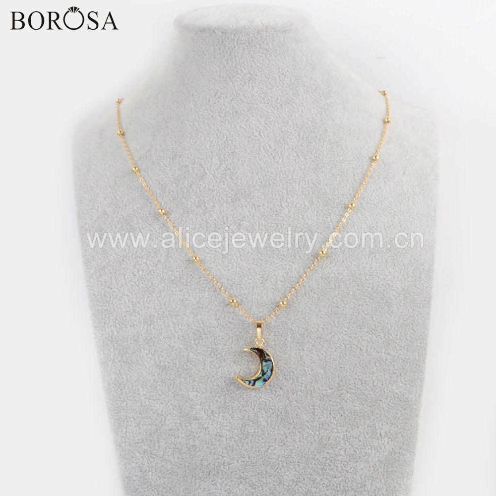 Новое поступление от borosa 5 шт 20 дюймов золотой цвет натуральный Абалон ракушка