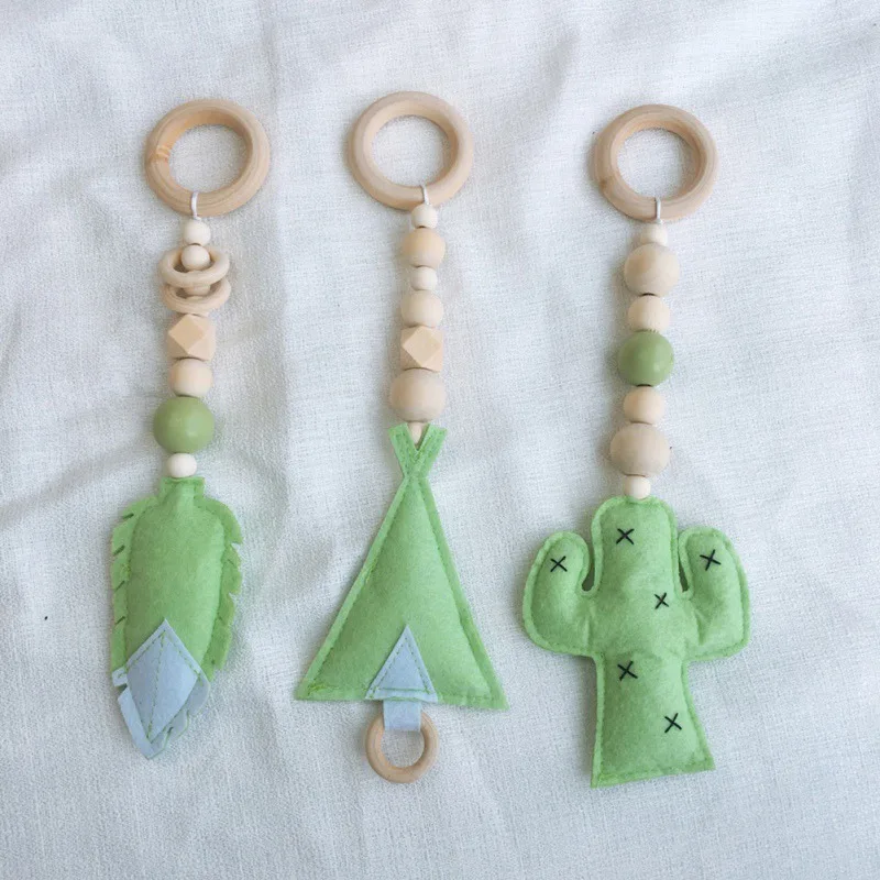 Скандинавский фетр подвесная ручная работа облако кактус детская комната