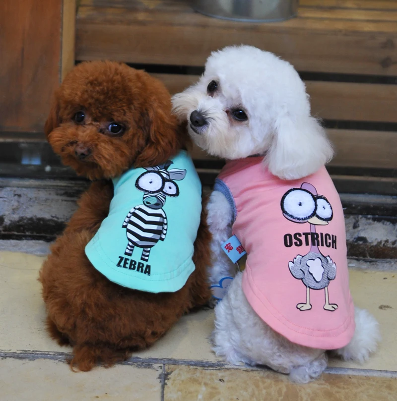 Милая летняя одежда для домашних животных собак 100% хлопок большой глаз