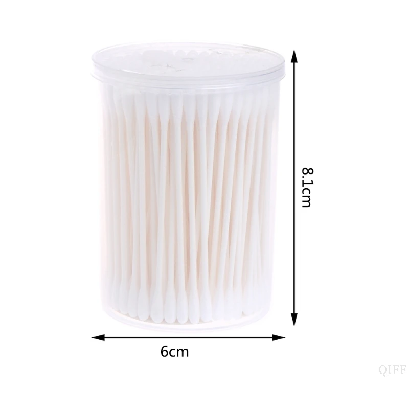 Новый 180 шт. детские ватные палочки с двойным концом тампон Одноразовые тонкая