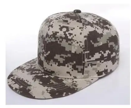 gray camo Заводская Кепка в стиле хип-хоп с плоским козырьком Snapback с логотипом/шляпы с буквами 3D вышивка бейсбольная кепка для мальчиков и девочек Размер - Цвет: gray camo