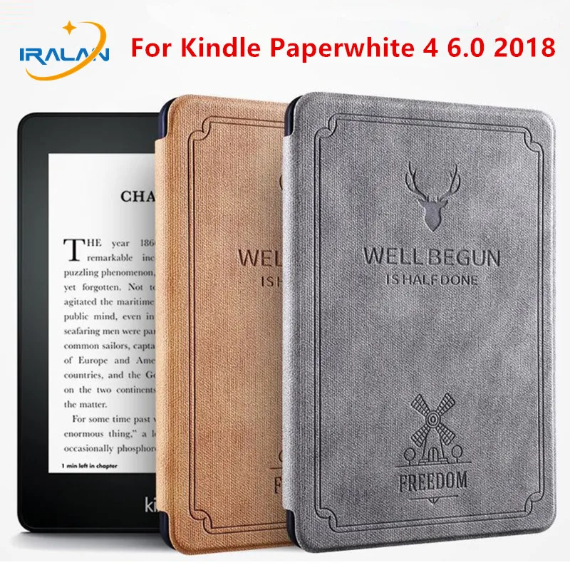 Магнитный смарт чехол для Amazon Kindle Paperwhite 4 2018 всех новых 10 го поколения 6 0 &quot+