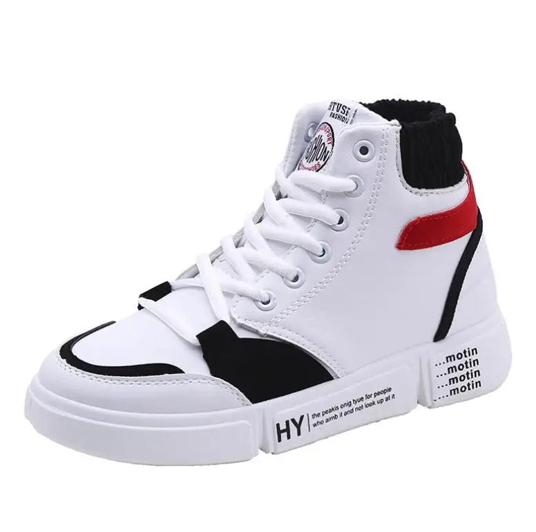 

Woman Vulcanize Platform High help shoes 2020 Breathable Sneaker Shoes Woman Color Block Thick Bottom Lady Casual Shoes Sneakers