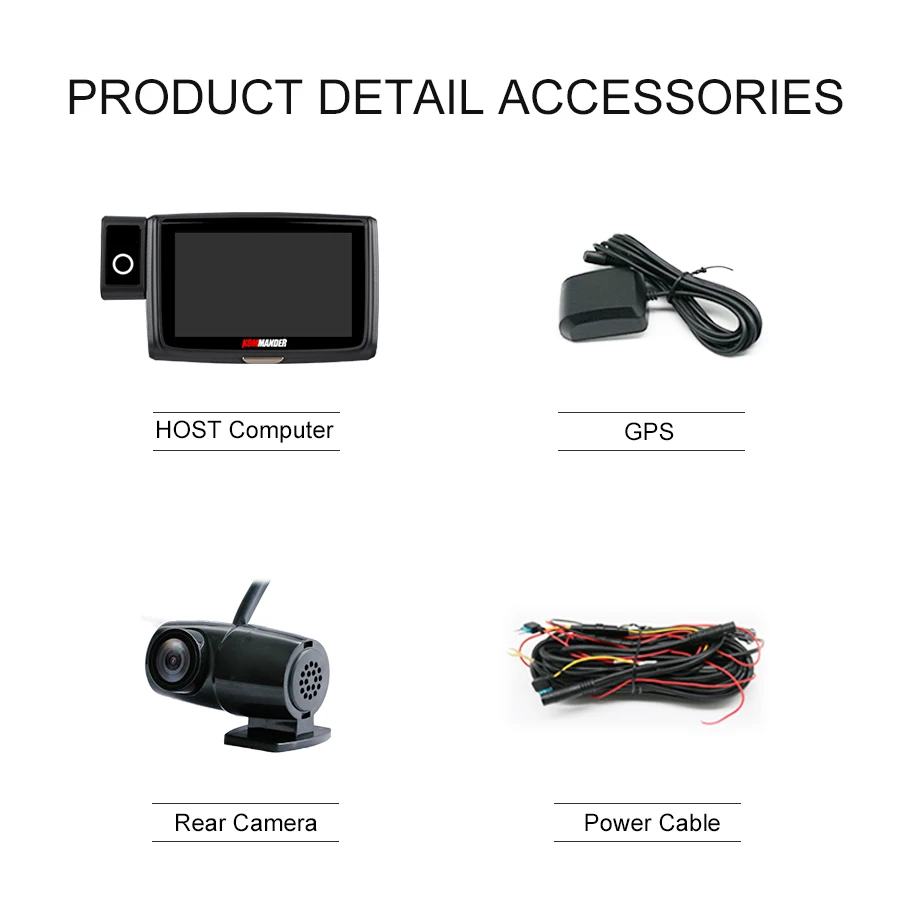 KOMMANDER 4 &quotips Wi Fi видеорегистраторы для автомобилей Камера dual FHD 1080 P Novatek NT96663 Sony290