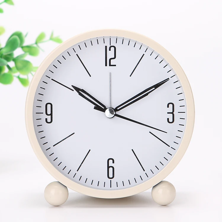 Простой зеленый черный домашний Ретро Ленивый Громкий будильник круглый номер