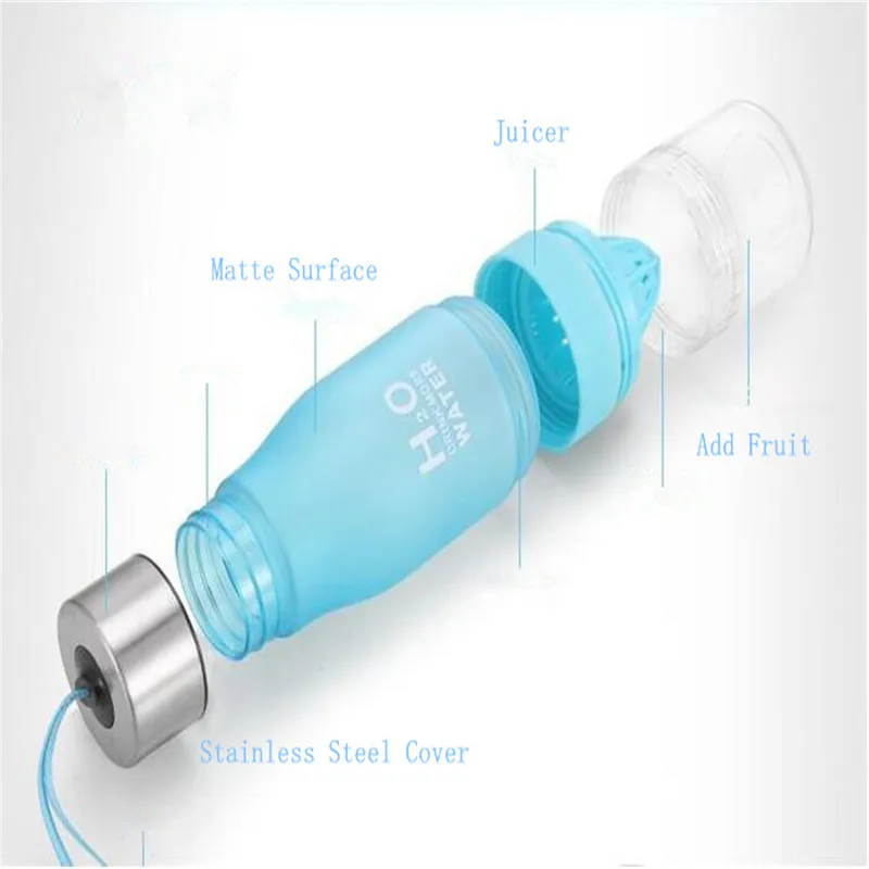 Бутылка для фруктовой воды с Infuser 650 мл H2O пластиковая бутылка без БФА (лимон) Сок