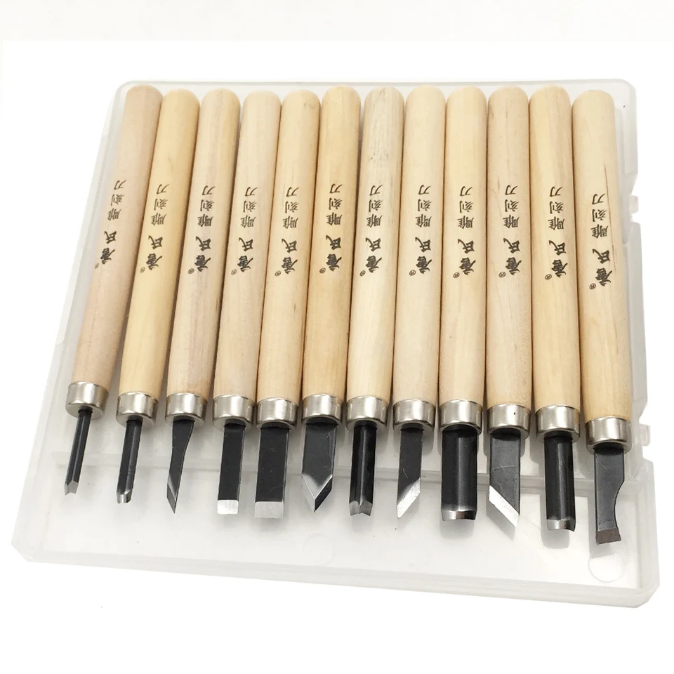 12 шт./компл. ручной нож для вырезания по дереву резцы инструменты Наборы